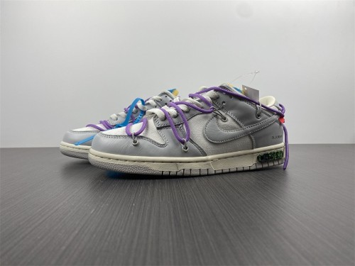 【Free shipping】Dunk Low Off-White Lot 47 DM1602-125