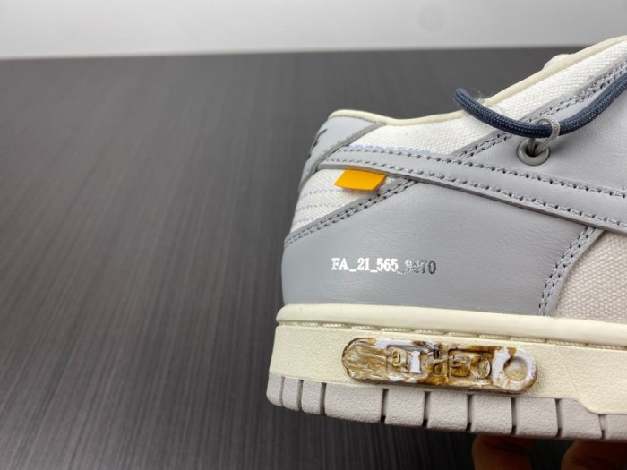 【Free shipping】Dunk Low Off-White Lot 41 DM1602-105