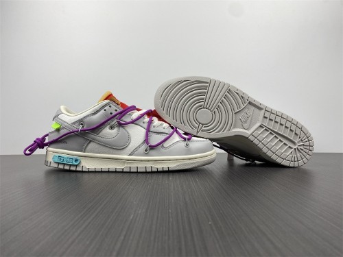 【Free shipping】Dunk Low Off-White Lot 45 DM1602-101