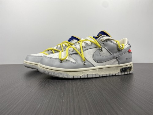 【Free shipping】Dunk Low Off-White Lot 27 DM1602-120