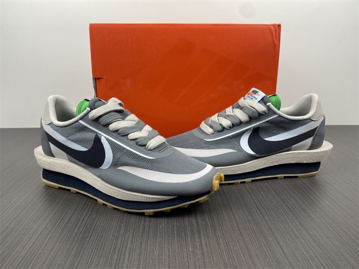 【Free shipping】LD Waffle sacai CLOT Kiss of Death 2 Cool Grey  DH3114-001