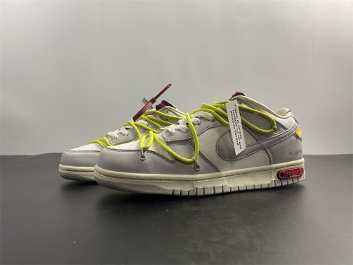 【Free shipping】Dunk Low Off-White Lot 8  DM1602-106