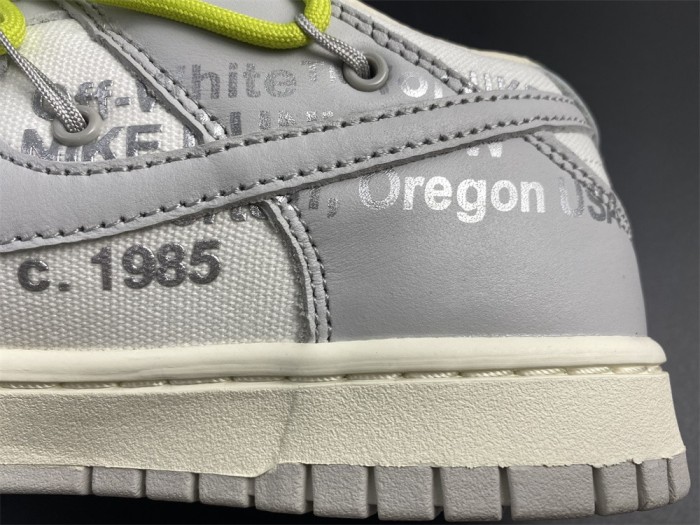 【Free shipping】Dunk Low Off-White Lot 8  DM1602-106