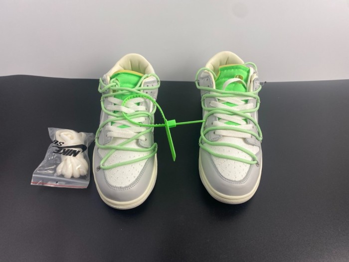 【Free shipping】Dunk Low Off-White Lot 7  DM1602-108