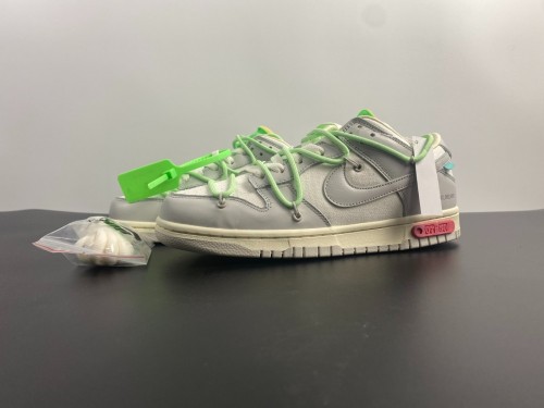 【Free shipping】Dunk Low Off-White Lot 7  DM1602-108