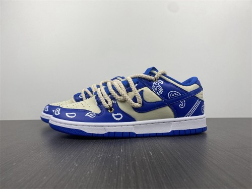 Dunk Low customize Paisley blue CW1590-001