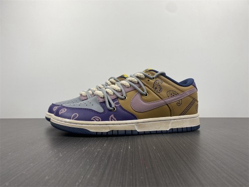 Dunk Low Retro customize Paisley Vibe DD1391-700