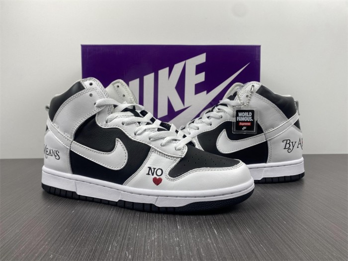 SB Dunk High Supreme By Any Means Black  DN3741-002