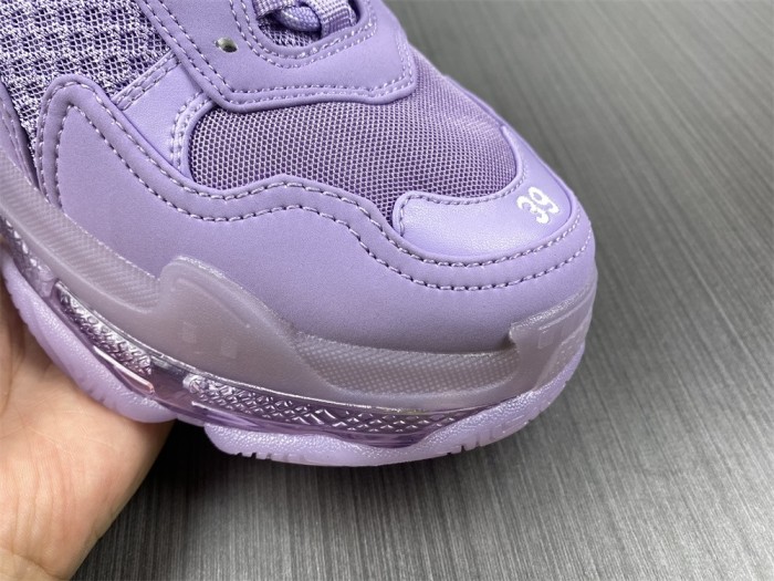 B*alenciaga Triple S Clear Sole Purple  544351W2GA15890