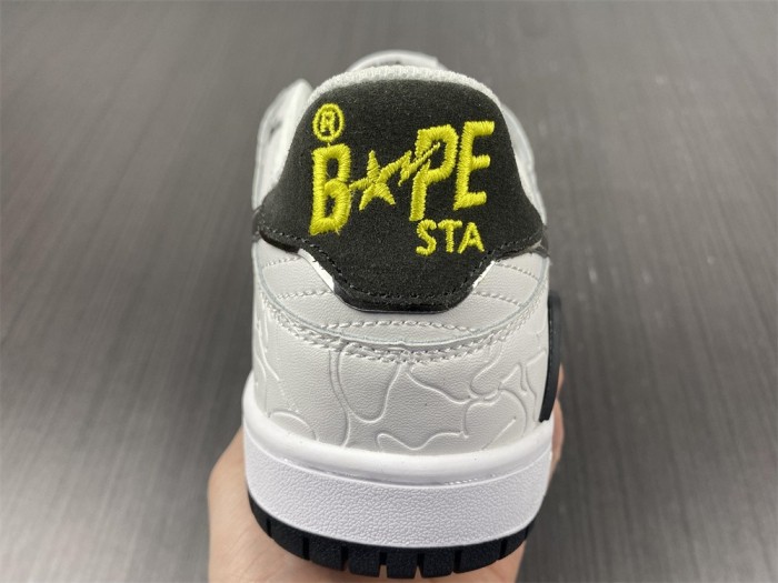 A Bathing Ape Bape SK8 Sta White Silver
