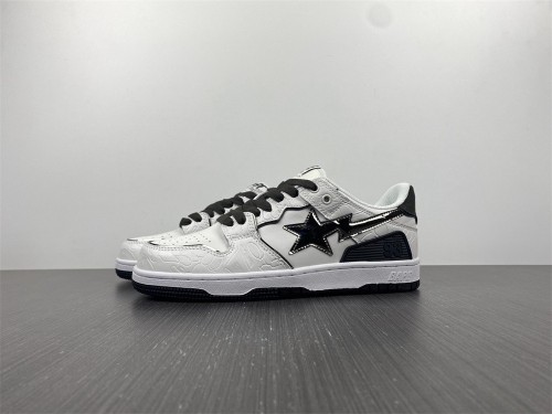 A Bathing Ape Bape SK8 Sta White Silver