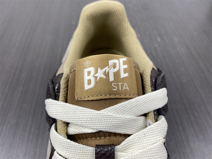 A Bathing Ape Bape SK8 Sta Brown Ivory