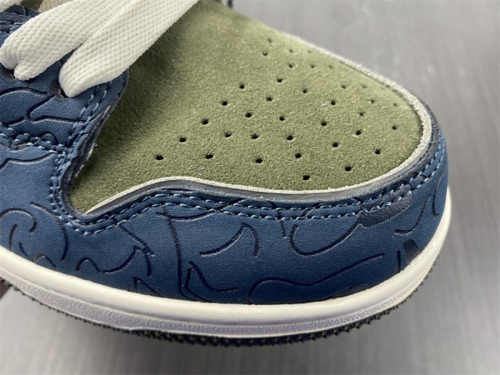A Bathing Ape Bape SK8 Sta Army Green Dark Blue