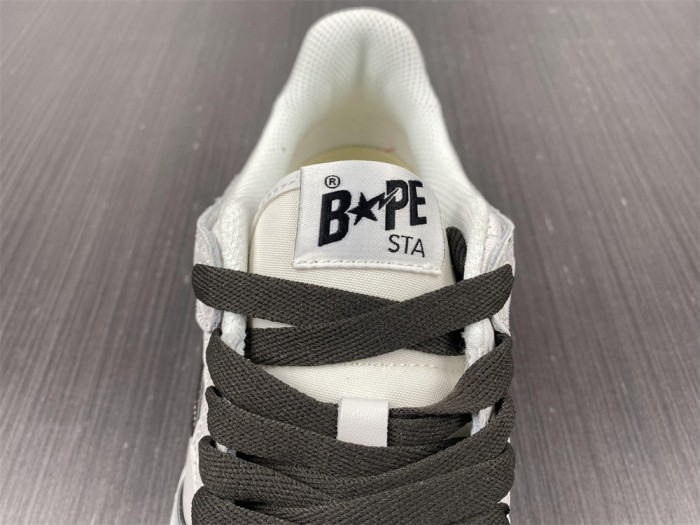 A Bathing Ape Bape SK8 Sta White Silver
