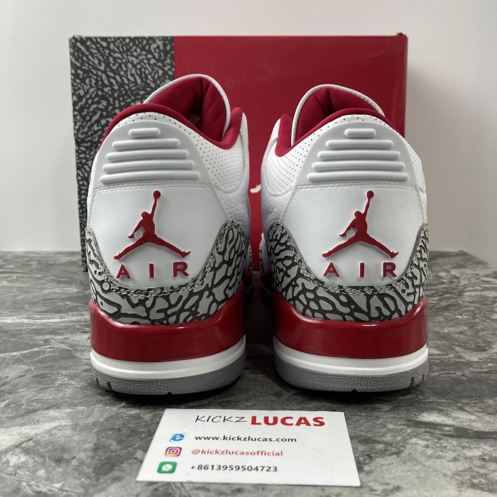 Air Jordan 3 Retro Cardinal Red  CT8532-126