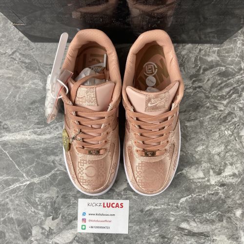 CLOT X Nike Air Force 1 Low “Rose Gold”