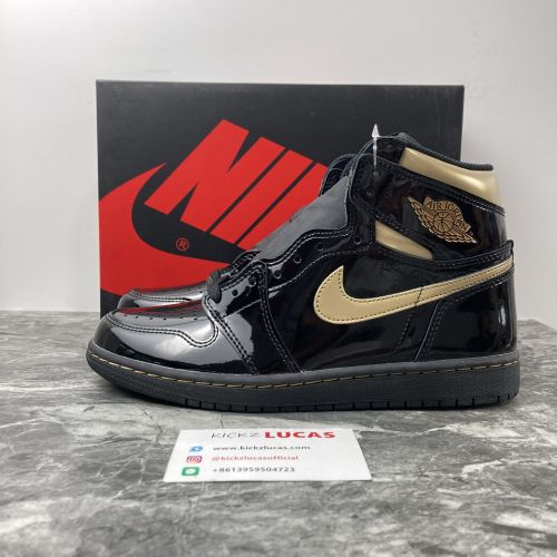 Air Jordan 1 Retro High Black Metallic Gold 555088-032