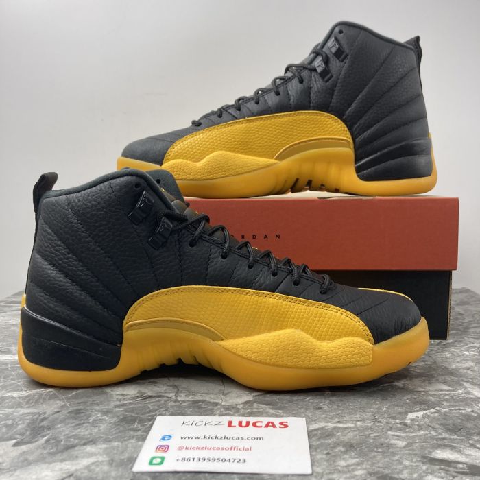 Air Jordan 12 Retro Black University Gold 130690-070