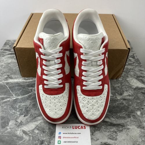 L*V x Air Force 1 Low By Virgil Abloh White Red