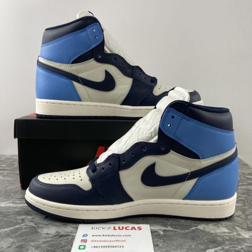 Air Jordan 1 Retro High Obsidian UNC 555088-140
