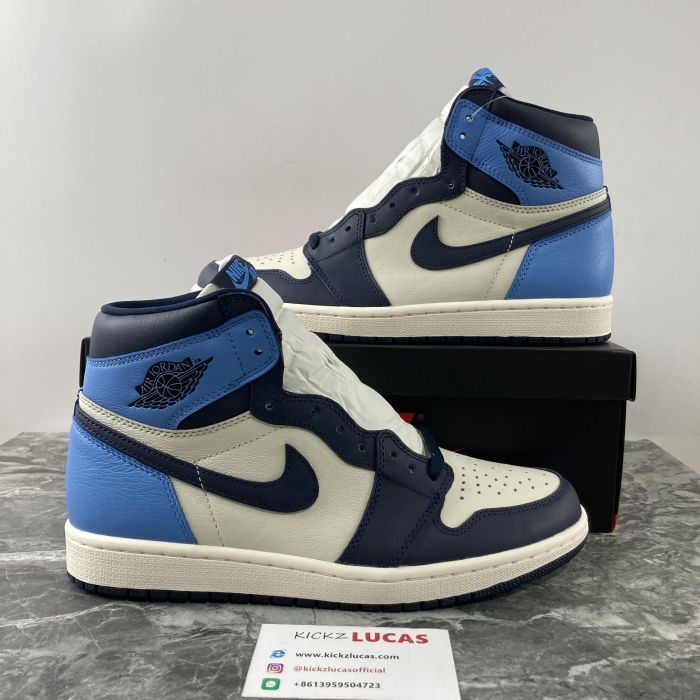 Air Jordan 1 Retro High Obsidian UNC 555088-140