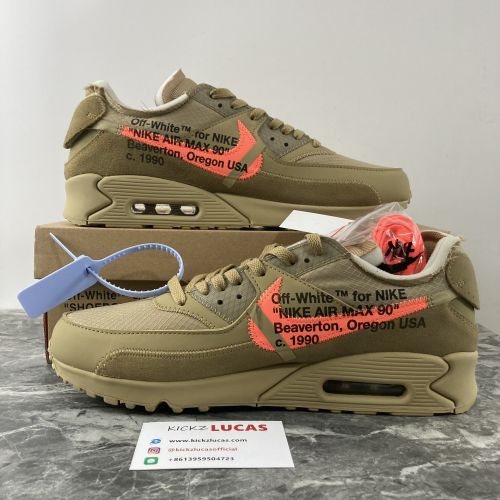 Air Max 90 OFF-WHITE Desert Ore  AA7293-200