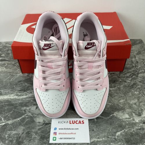 Dunk Low Pink Foam Red White   CW1590-601