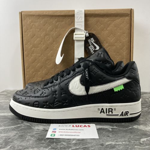 Air Force 1 X L*V black white