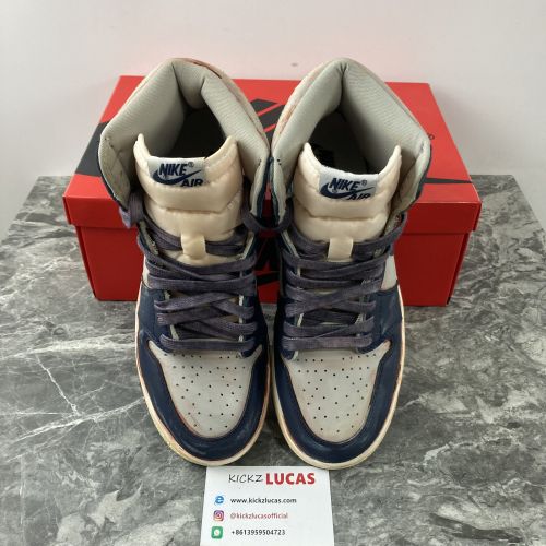 Air Jordan 1 High 85‘ Georgetown Customized BQ4422-400