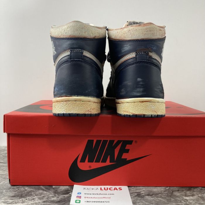 Air Jordan 1 High 85‘ Georgetown Customized BQ4422-400