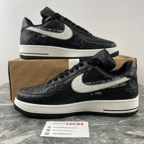 Air Force 1 X L*V black white
