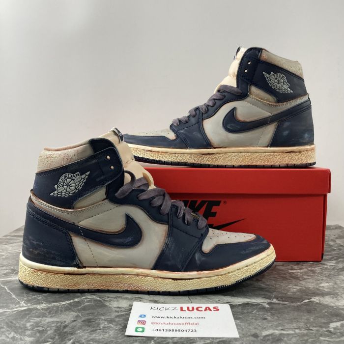 Air Jordan 1 High 85‘ Georgetown Customized BQ4422-400
