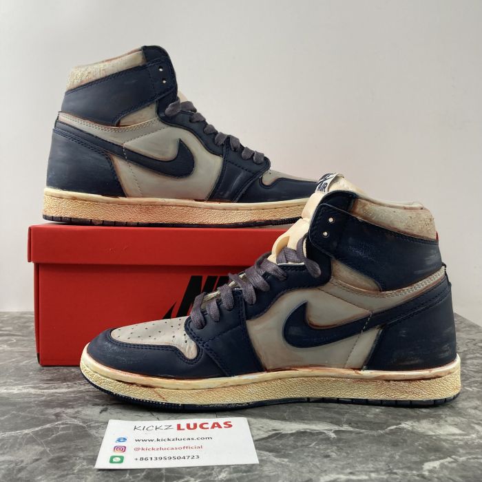 Air Jordan 1 High 85‘ Georgetown Customized BQ4422-400