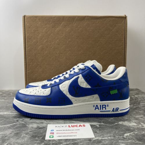 L*V x Air Force 1 Low By Virgil Abloh White Royal