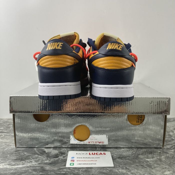 Dunk Low Off-White University Gold Midnight Navy  CT0856-700
