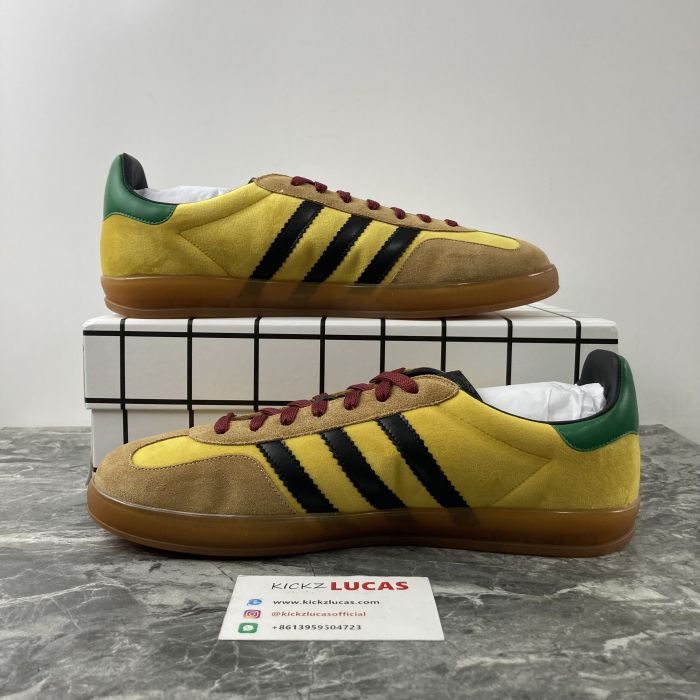 a*didas x G*ucci Gazelle Brown
