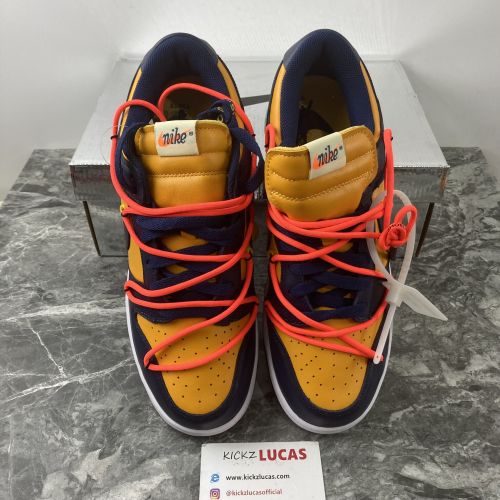 Dunk Low Off-White University Gold Midnight Navy  CT0856-700