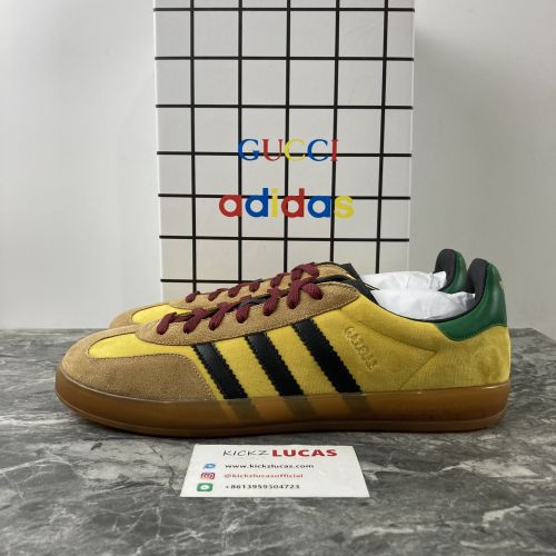 a*didas x G*ucci Gazelle Brown