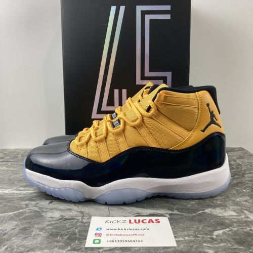 Air Jordan 11 Retro Yellow/Nabvy blue CT8012-118