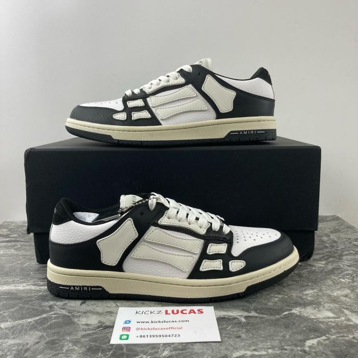 A*miri Skel Top Low Black White