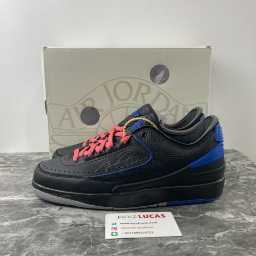 Air Jordan 2 Retro Low SP Off-White Black Blue  DJ4375-004