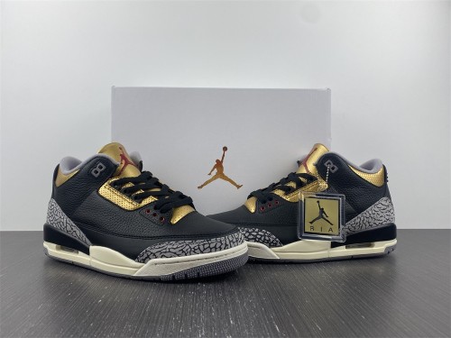 Air Jordan 3 Retro Black Cement Gold CK9246-067