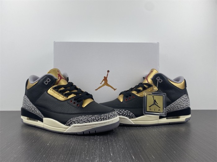 Air Jordan 3 Retro Black Cement Gold CK9246-067