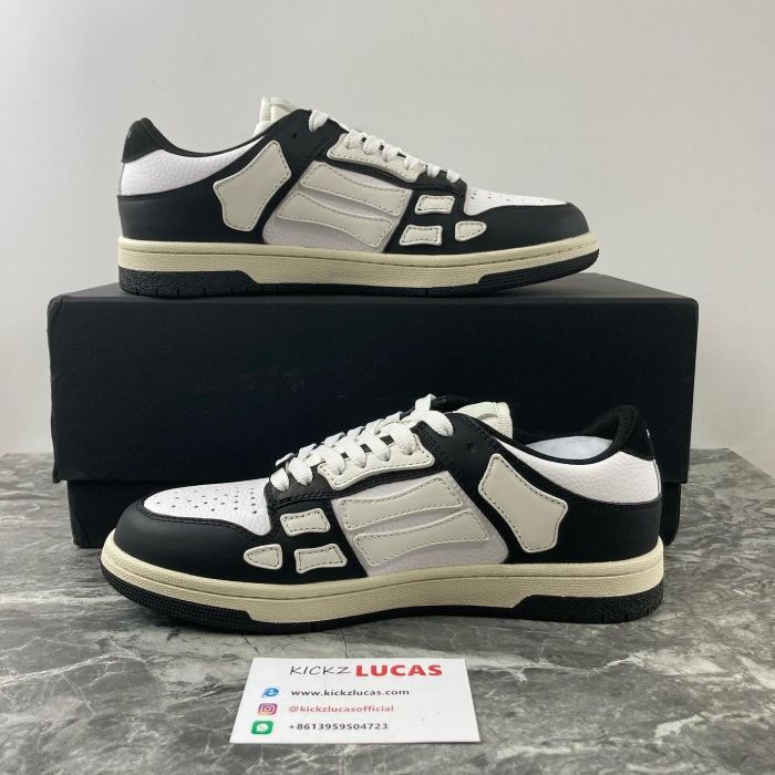 A*miri Skel Top Low Black White