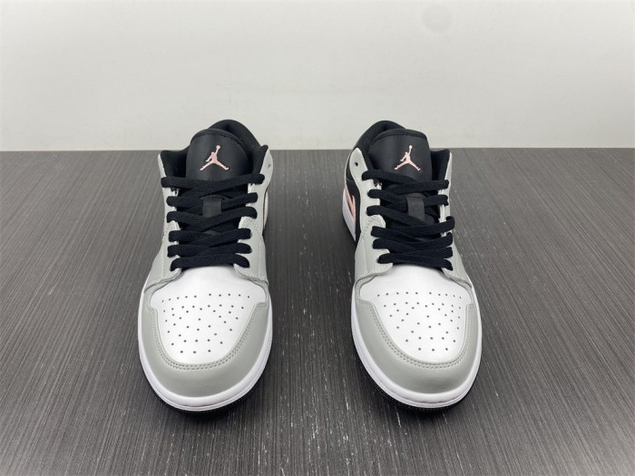Air Jordan 1 Low Black Grey Pink  553558-062