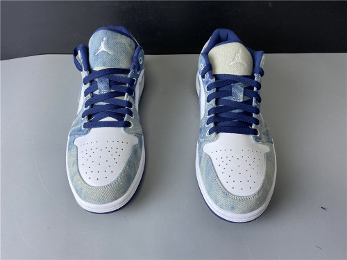 Air Jordan 1 Low Washed Denim  CZ8455-100