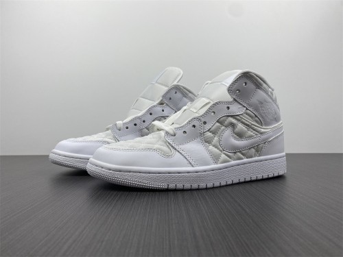 Air Jordan 1 Mid Quilted White DB6078-100