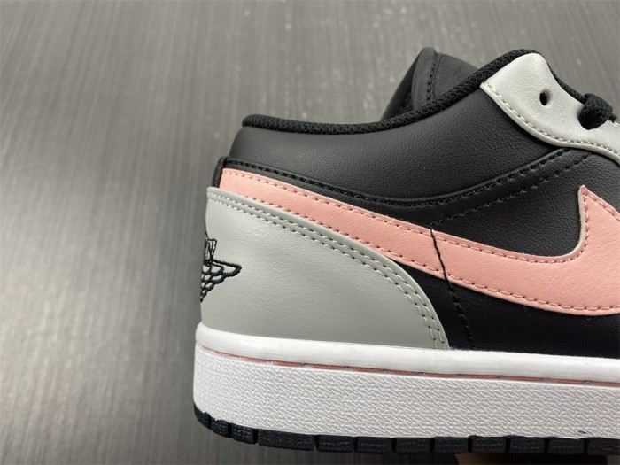 Air Jordan 1 Low Black Grey Pink  553558-062