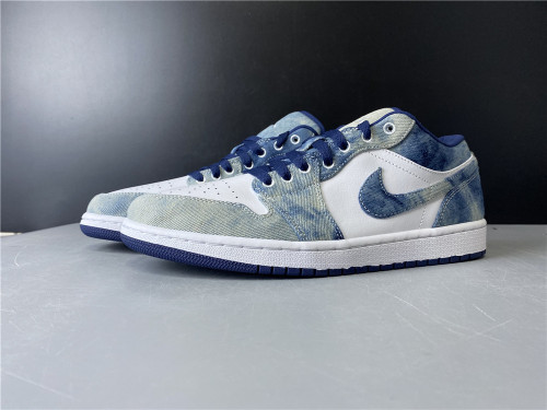 Air Jordan 1 Low Washed Denim  CZ8455-100