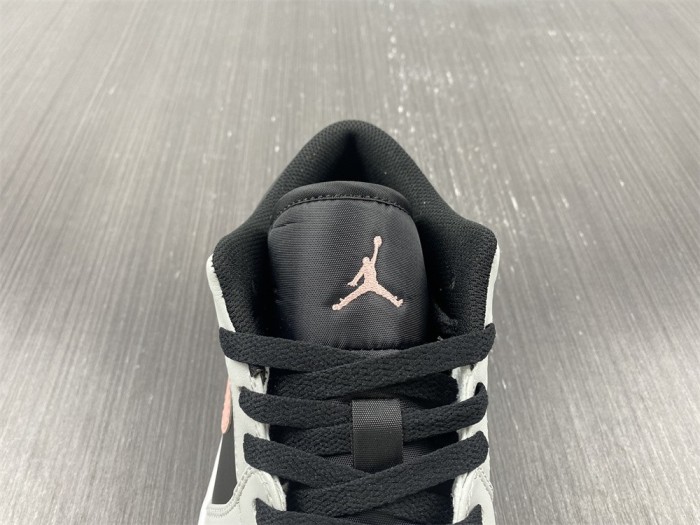 Air Jordan 1 Low Black Grey Pink  553558-062